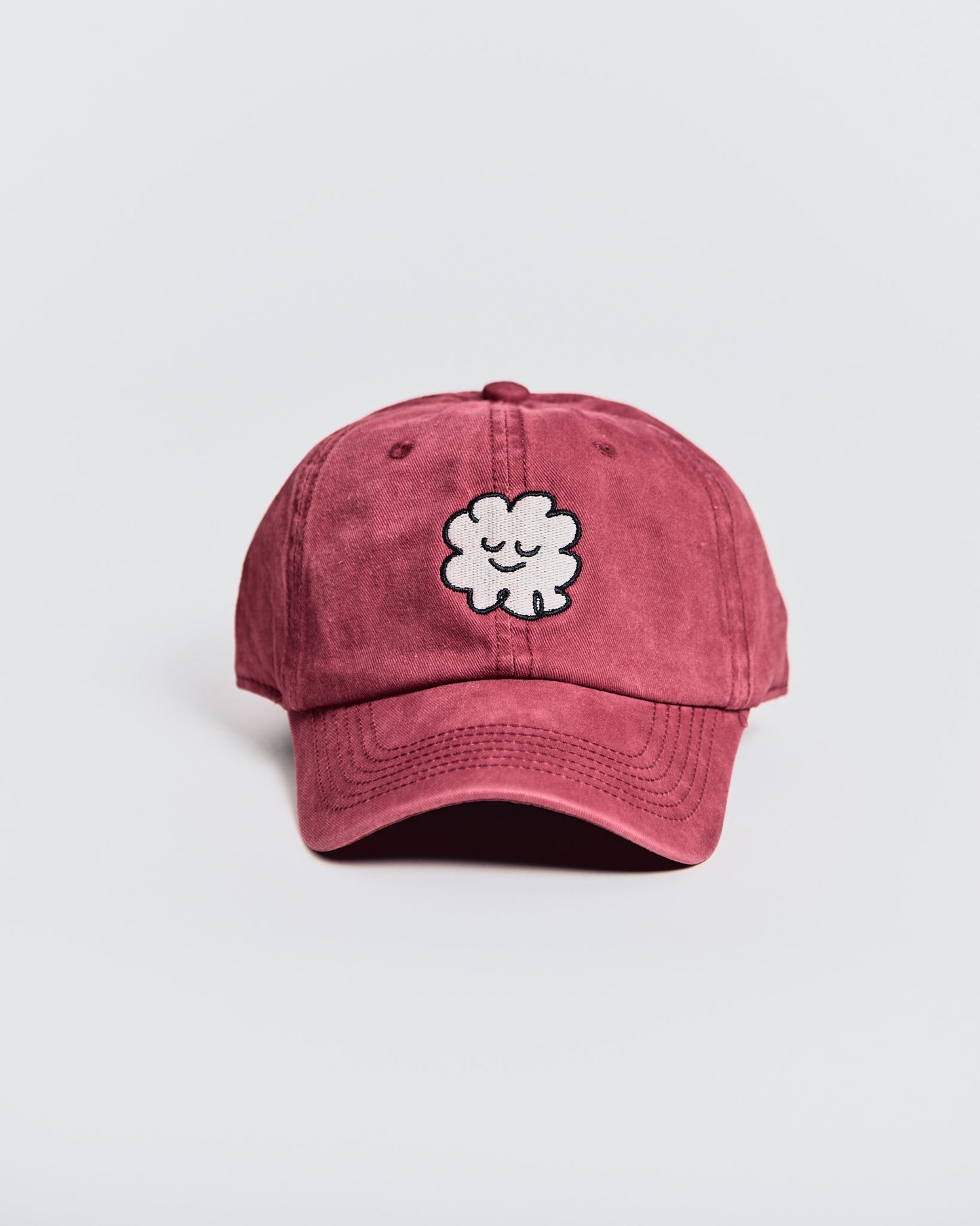 Gorra clásica Roja – Nube bordada