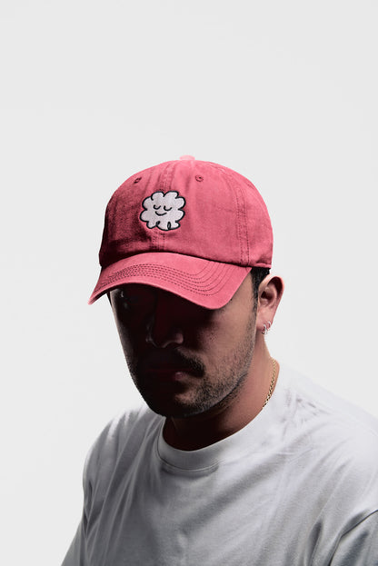 Gorra clásica Roja – Nube bordada