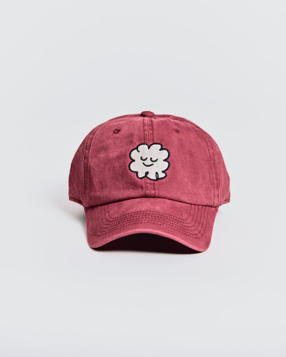 Gorra clásica Roja – Nube bordada
