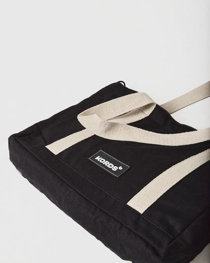 Tote Bag Esencial Zipper - Black - Cremallera y Protección