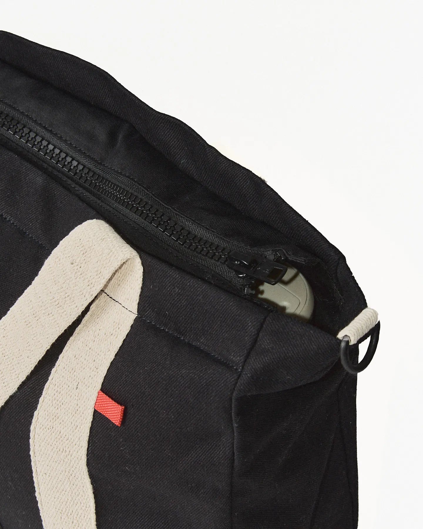 Tote Bag Esencial Zipper - Black - Cremallera y Protección