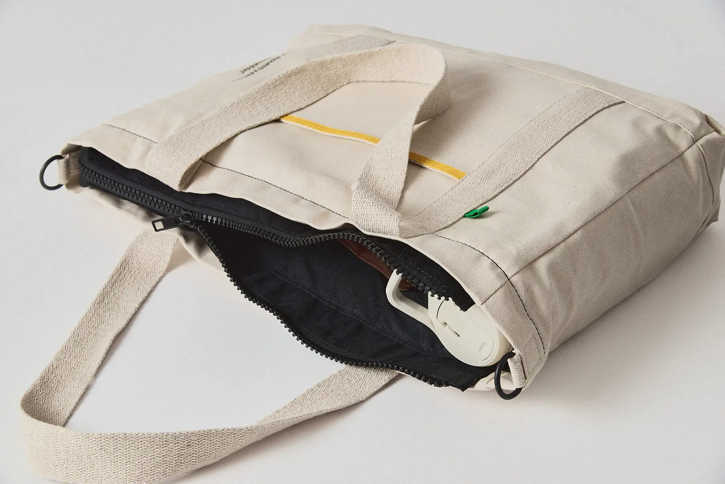 Tote Bag Esencial  Zipper - RAW - Cremallera y Protección