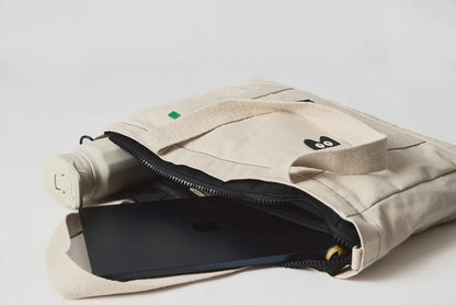 Tote Bag Esencial  Zipper - RAW - Cremallera y Protección