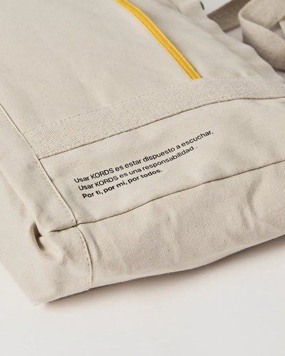 Tote Bag Esencial  Zipper - RAW - Cremallera y Protección