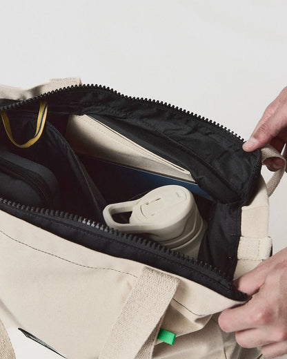 Tote Bag Esencial  Zipper - RAW - Cremallera y Protección