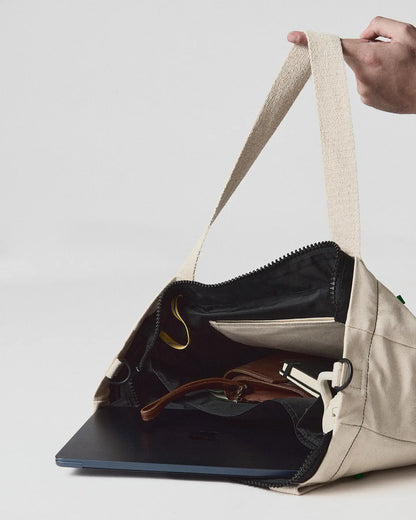 Tote Bag Esencial  Zipper - RAW - Cremallera y Protección