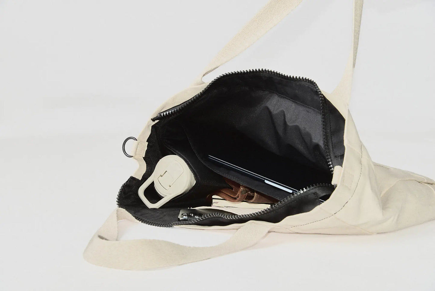 Tote Bag Esencial  Zipper - RAW - Cremallera y Protección