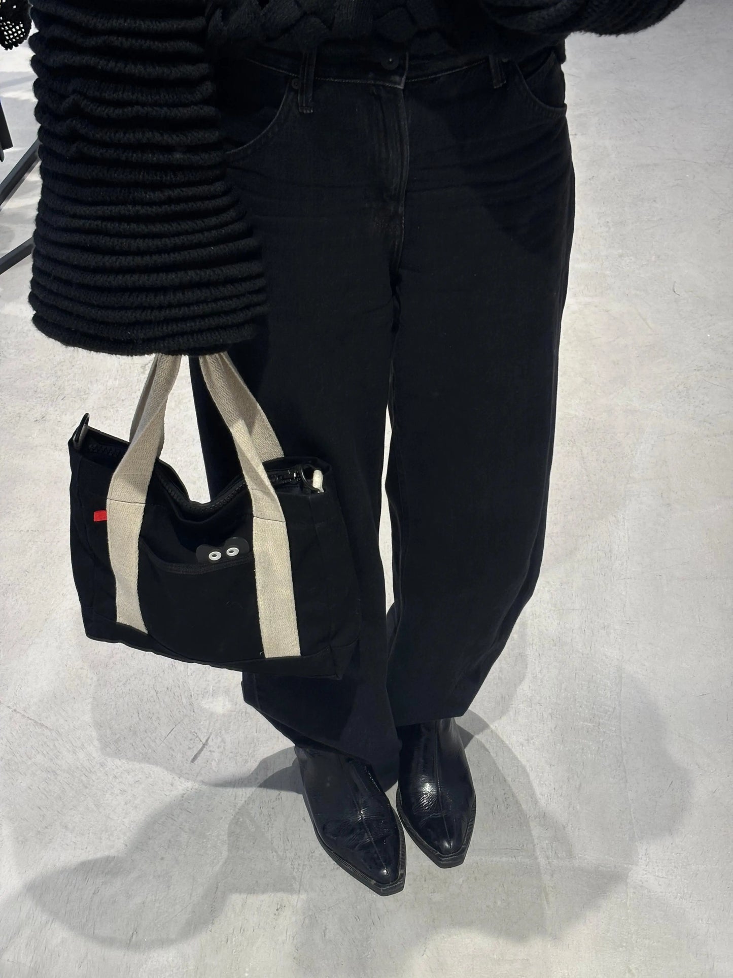 Mini Tote Bag Black - Petite y Segura