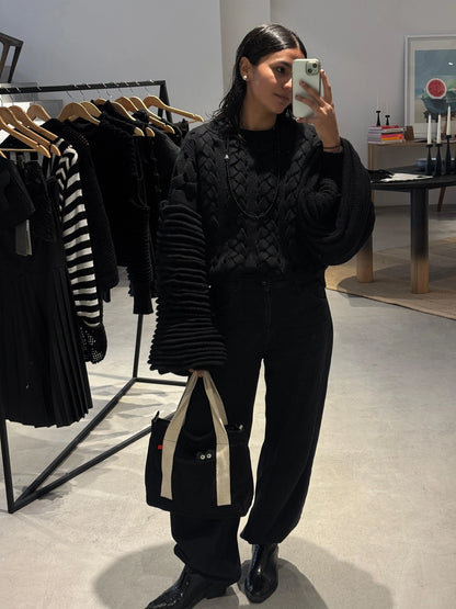 Mini Tote Bag Black - Petite y Segura