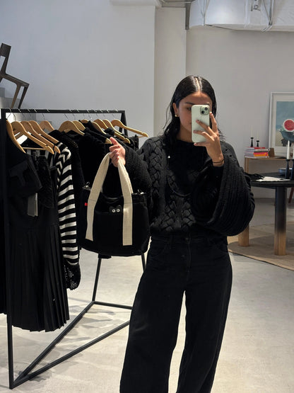 Mini Tote Bag Black - Petite y Segura